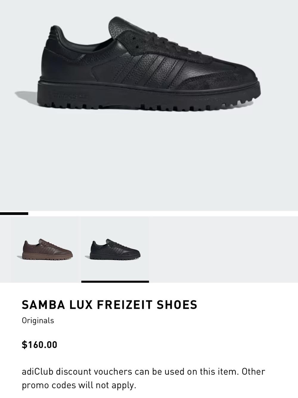 adidas Samba Lux Freizeit Shoes - Black